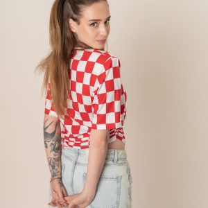 Asimetrična majica s jastučićima