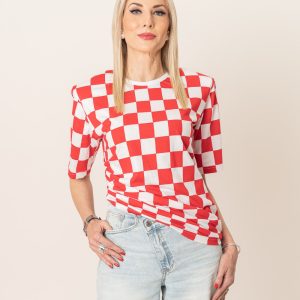 Asimetrična majica s jastučićima